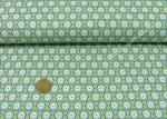 Julia Flowers green cotton woven fabric by swafing